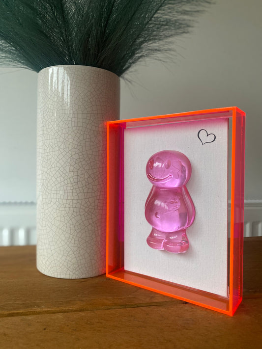 Pink Jelly Belly in Neon Pink Frame