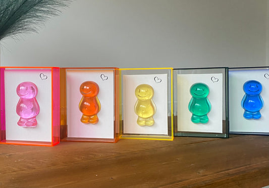 All Colour Jelly Bellys in Neon Frames